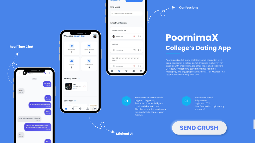 PoornimaX Social App